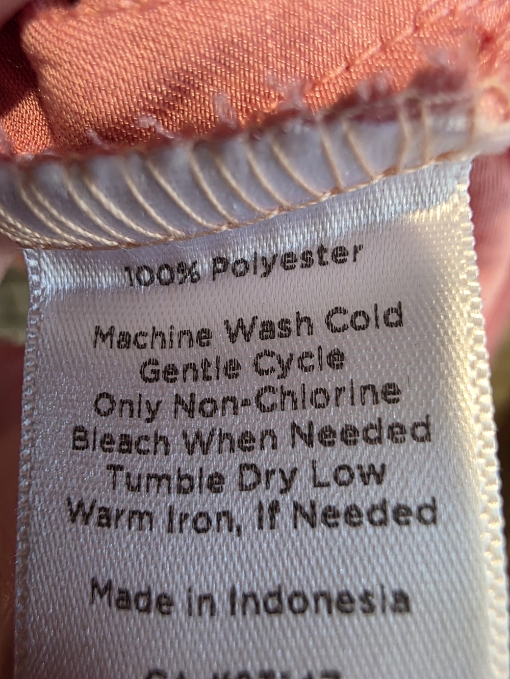 Talbots Pink Short Sleeve Crinkle Top - Picture 6 of 6